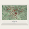 Tysons, Virginia map print, the full design