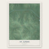 St. Louis, Oklahoma map print, the full design