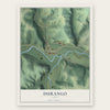 Durango, Iowa map print, the full design