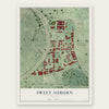 Sweet Auburn, Georgia map print, the full design