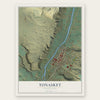 Tonasket, Washington map print, the full design