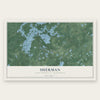 Sherman, Iron County, Wisconsin map print, the full design