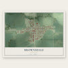 Brownsdale, Minnesota map print, the full design
