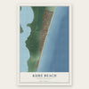 Kure Beach, North Carolina map print, the full design