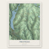 Triangle, New York map print, the full design