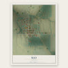 Rio, Illinois map print, the full design