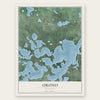 Orono, Minnesota map print, the full design