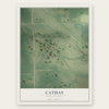 Cathay, North Dakota map print, the full design