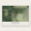 Woolstock, Iowa map print, the full design