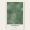 Middleton, Tennessee map print, the full design