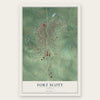Fort Scott, Kansas map print, the full design