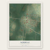 Norway, South Carolina map print, the full design