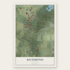 Richmond, Illinois map print, the full design