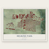 Melrose Park, Illinois map print, the full design