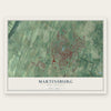 Martinsburg, West Virginia map print, the full design
