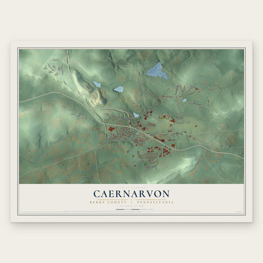 Caernarvon, Berks County, Pennsylvania map print, the full design