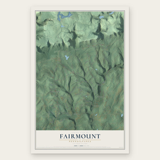 Fairmount, Pennsylvania map print, the full design