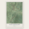 East Cleveland, Tennessee map print, the full design