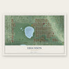 Ericsson, Minnesota map print, the full design