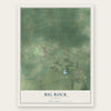 Big Rock, Illinois map print, the full design