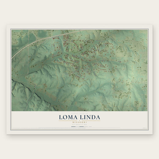 Loma Linda, Missouri map print, the full design