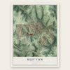 West View, Pennsylvania map print, the full design