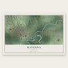 Ravenna, Nebraska map print, the full design