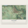 Oglesby, Illinois map print, the full design