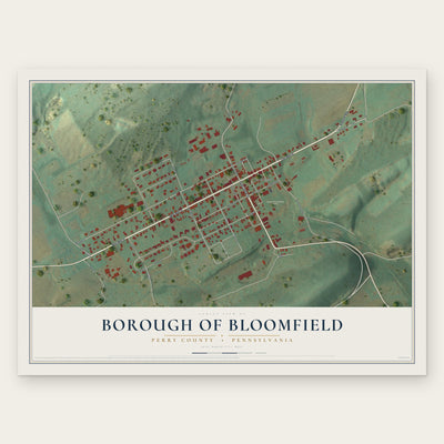 Borough of Bloomfield, Perry County, Pennsylvania map print, the full design