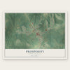 Prosperity, South Carolina map print, the full design