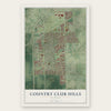 Country Club Hills, Illinois map print, the full design