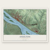 Steelton, Pennsylvania map print, the full design