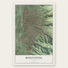 Bountiful, Utah map print, the full design