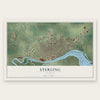 Sterling, Illinois map print, the full design