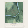 Casselman, Pennsylvania map print, the full design