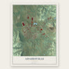 Adairsville, Georgia map print, the full design