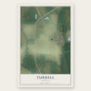 Turrell, Arkansas map print, the full design