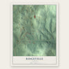 Ridgeville, Alabama map print, the full design