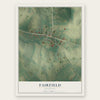 Fairfield, Kentucky map print, the full design
