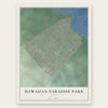 Hawaiian Paradise Park, Hawaii map print, the full design