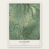 Glasgow, Illinois map print, the full design
