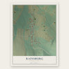Rainsburg, Pennsylvania map print, the full design