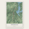 Smithville, Missouri map print, the full design