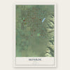 Monroe, Utah map print, the full design