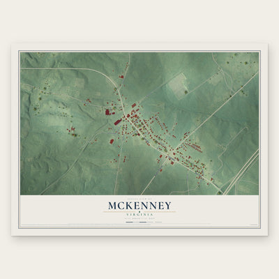 McKenney, Virginia map print, the full design