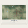 Progreso, Texas map print, the full design