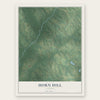 Horn Hill, Alabama map print, the full design