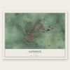London, Ohio map print, the full design
