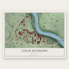 Cedar Riverside, Minnesota map print, the full design