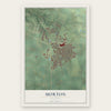 Morton, Illinois map print, the full design